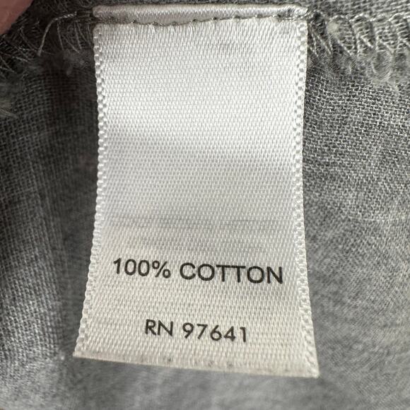 J. Jill Pure Jill Tunic Top Blouse Cotton Button Front Gray Large Lagenlook - Picture 8 of 10